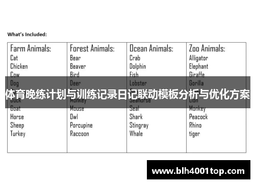 体育晚练计划与训练记录日记联动模板分析与优化方案